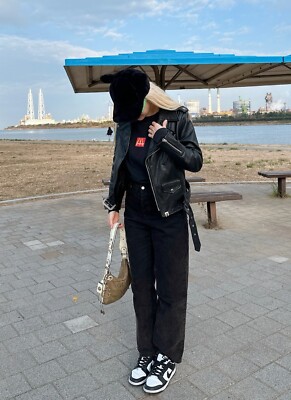 bape leather rider jacket A BATHING APE NIGO size S woman | eBay