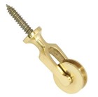 Victorian Butlers Doorbell Screw in Rope Pulley in Brass.