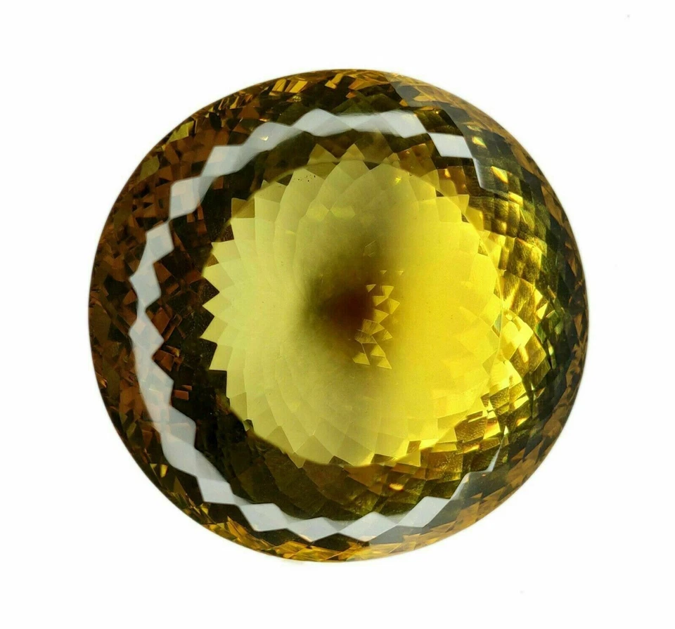 Natural Biggest 1000 Ct A Cut Certified Brazilian Yellow Citrine Loose Gemstone - Image 3 of 4