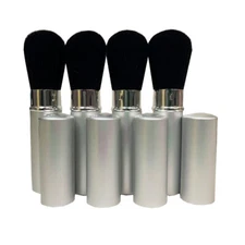 Runway Beauty Retractable Application Face Brush - Silver (Set of 4)