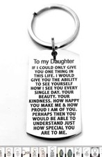 To my daughteR HOW SPECIAL you Are To Me Keychain