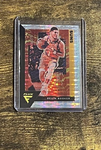 2020-21 Panini Flux #140 Devin Booker Silver Pulsar Prizm Phoenix Suns