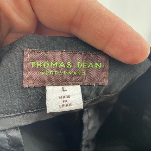 Thomas Dean | Performance Nylon Blend Black Men’s… - image 6