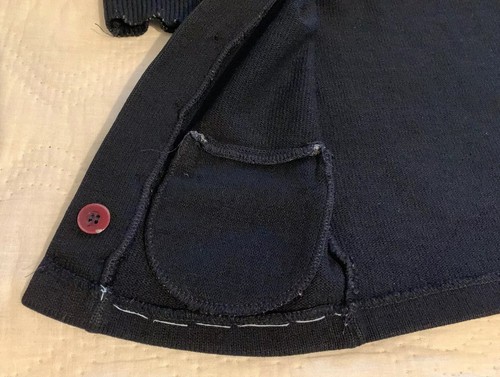 School Apparel Navy Blue School Uniform Cardigan Sweater Size Y-XS (5) USA Made - Picture 10 of 11