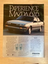 vintage print advertisement - Mazda 626 automobile car - from 1984 magazine