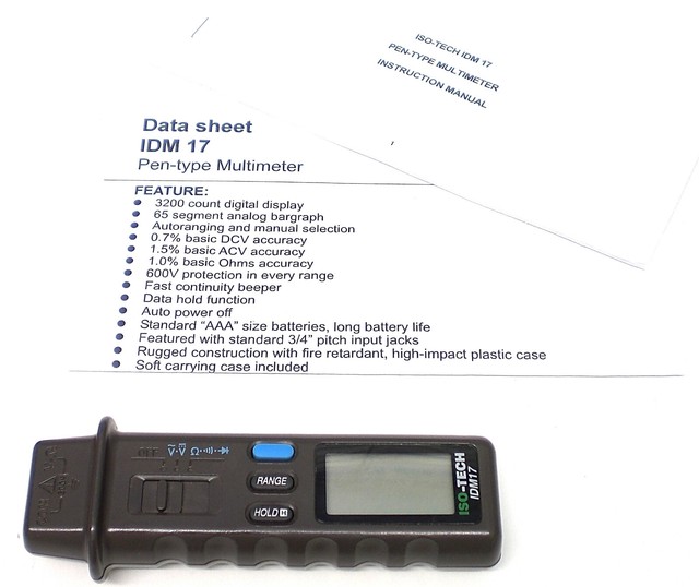 ISOTECH IDM17 Handheld Digital Probe Multimeter 300Aac 600Vac 600Vdc J2 ...