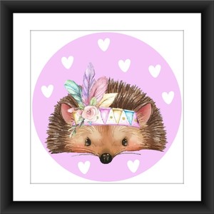 Nursery Prints Kids Play Room Children S Wall Art Girls Boys Cute Hedgehog Ebay