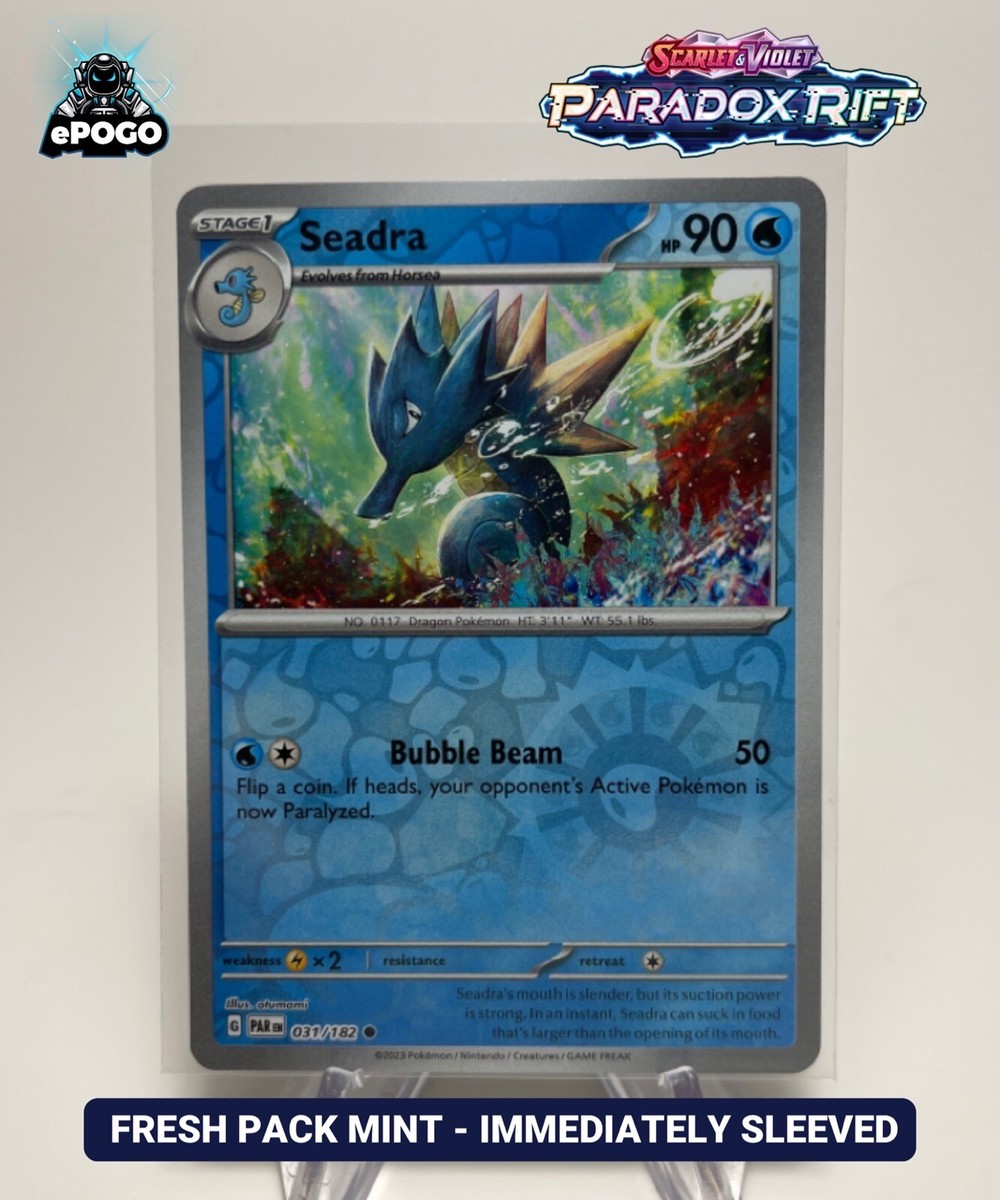 Seadra 031/182 Reverse Holo Pokemon TCG: Paradox Rift MINT