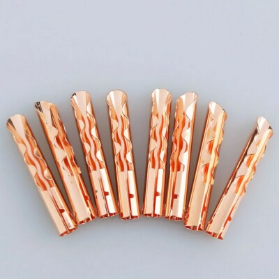 16Pcs Pure Copper 4mm BFA Banana Plug Z-Type Connector Terminal Speaker Cord DIY