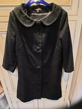 Ladies Great Plains Black Dress Coat Size L