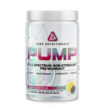 Core Nutritionals Pump Full-Spectrum/Non-Stim Pre-Workout 20serv Black Lightning
