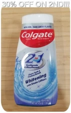 Colgate 2in1 Toothpaste, Whitening Stain Lift Liquid Gel, 4.6 Oz, Exp 06/2026+