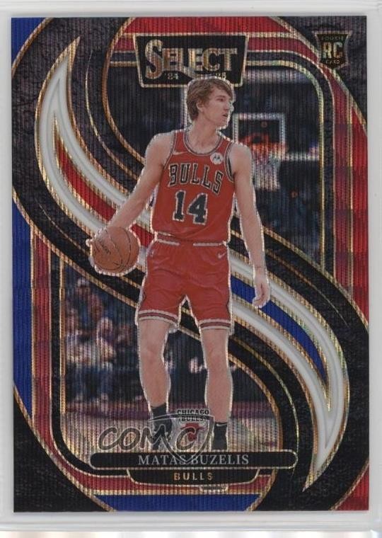 2024-25 Panini Select Premier Level Tri-Color Prizm Matas Buzelis Rookie RC 02ti