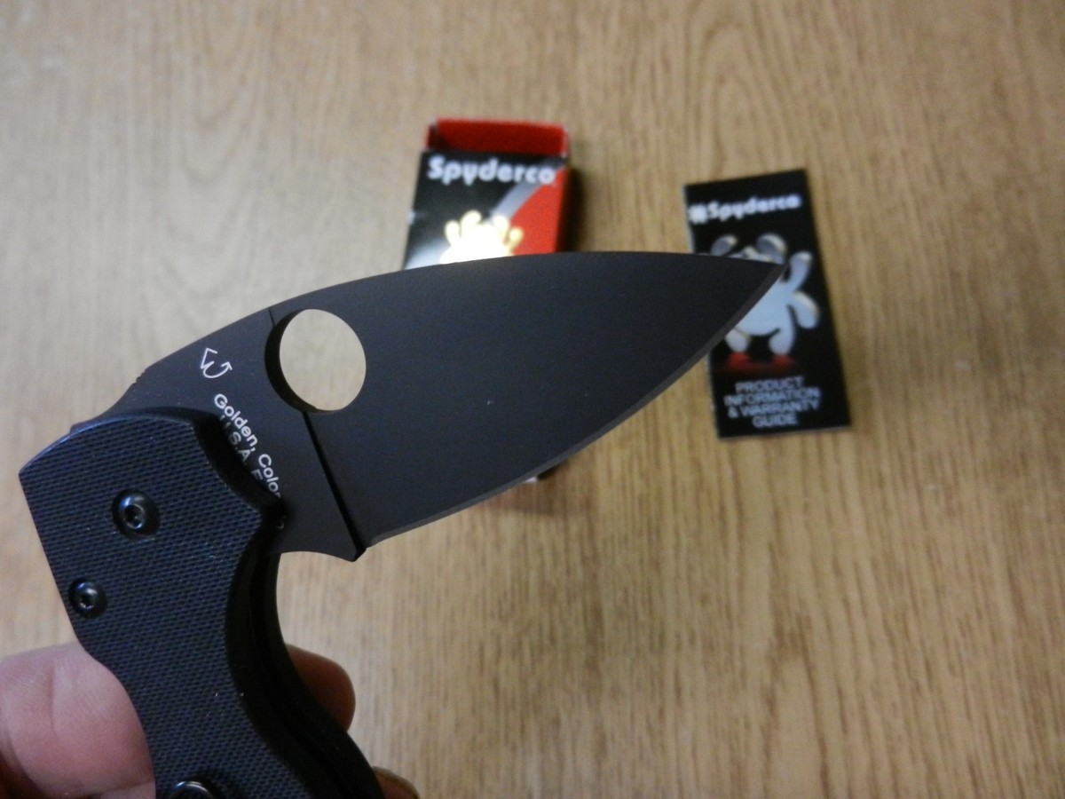 Spyderco Lil Native Compression Lock Knife - Black for sale online 