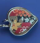 Vintage Vera Bradley Bracelet Red Bead Gold Bead Heart Signed — photo 2