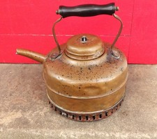 Antique Simplex Patent Tea Kettle Solid Coppe...