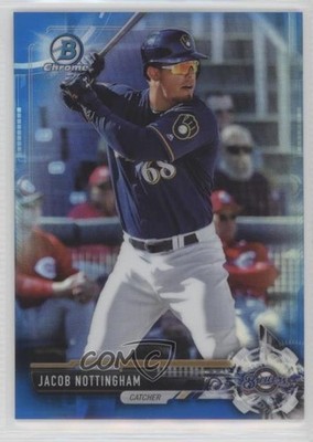 2017 Bowman Chrome Prospects Blue Refractor 122/150 Jacob Nottingham #BCP159 fm0
