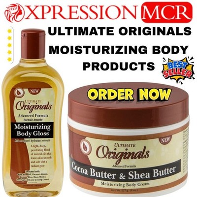 Africa Best Ultimate Originals Kakao-/Sheabuttercreme - Körperglanz UK-Verkäufer
