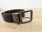 BROWN / BLACK - CUT-TO-FIT SZE 32-44 - Timberland Men's Reversible Leather Belt