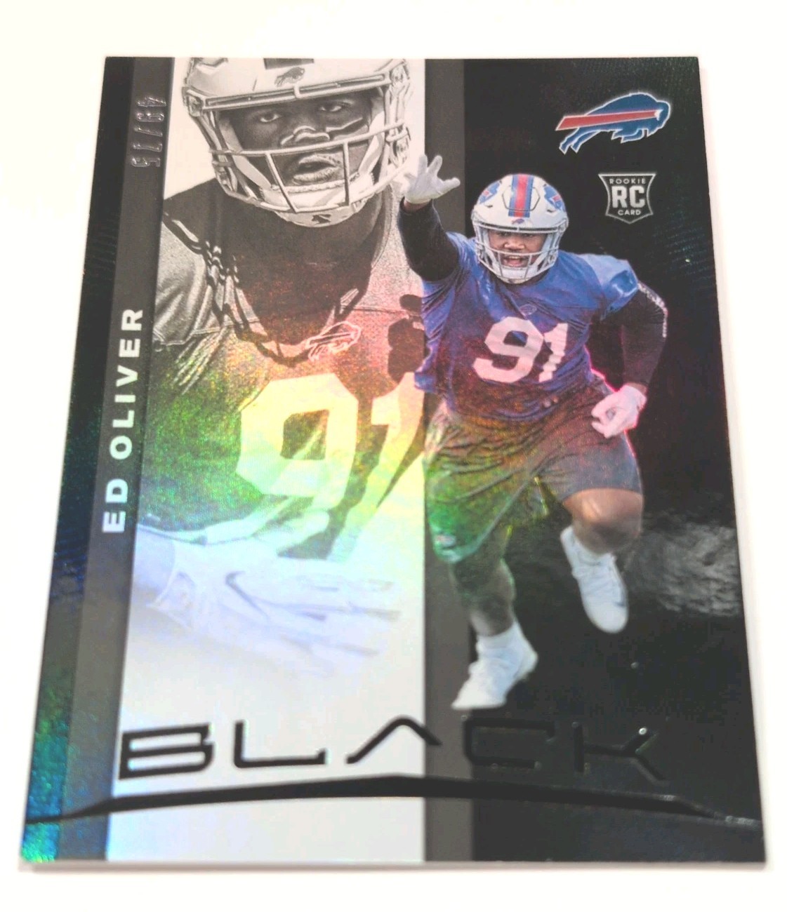 2019 Panini Black Rookies /75 Ed Oliver #79 Rookie RC 