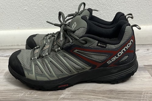 Salomon X Crest Goretex Mens Shoes Size 10 Hiking Trail Green - Picture 3 of 10