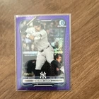 Topps 2025 Bowman Purple Mojo Refractor Aaron Judge Yankees #99 Card