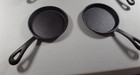 Four 5" Cast Iron Mini Small Egg Skillet Griddle Pancake Frying Pan Unmarked — photo 3