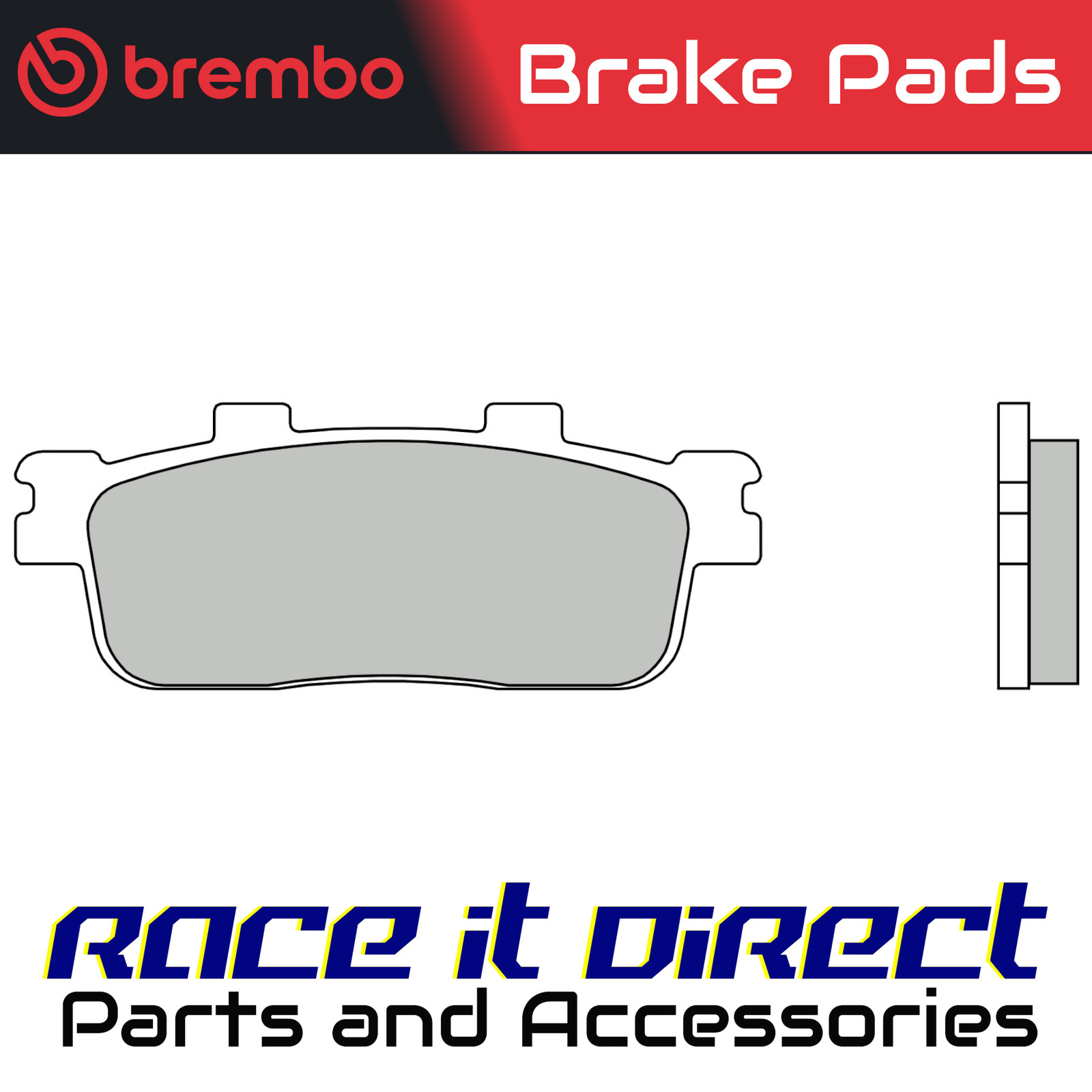 Brembo Black 07040 - Carbon Ceramic Prime Line Brake Pads For Sym Cruisym 300 Abs 2024-2025 Fit Front Or Rear - Image 4