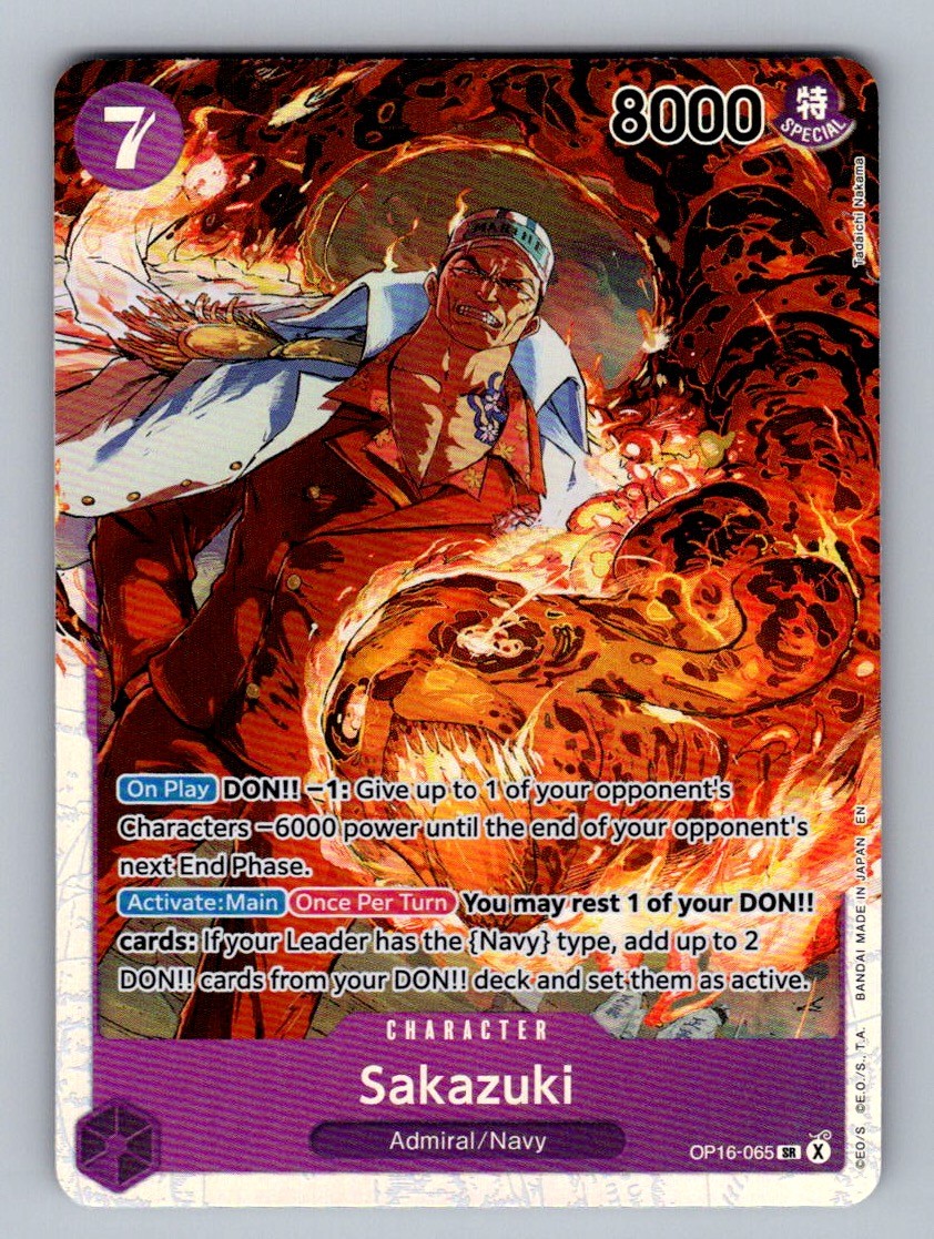 Sakazuki Foil SR The Time of Battle OP16-065 NM