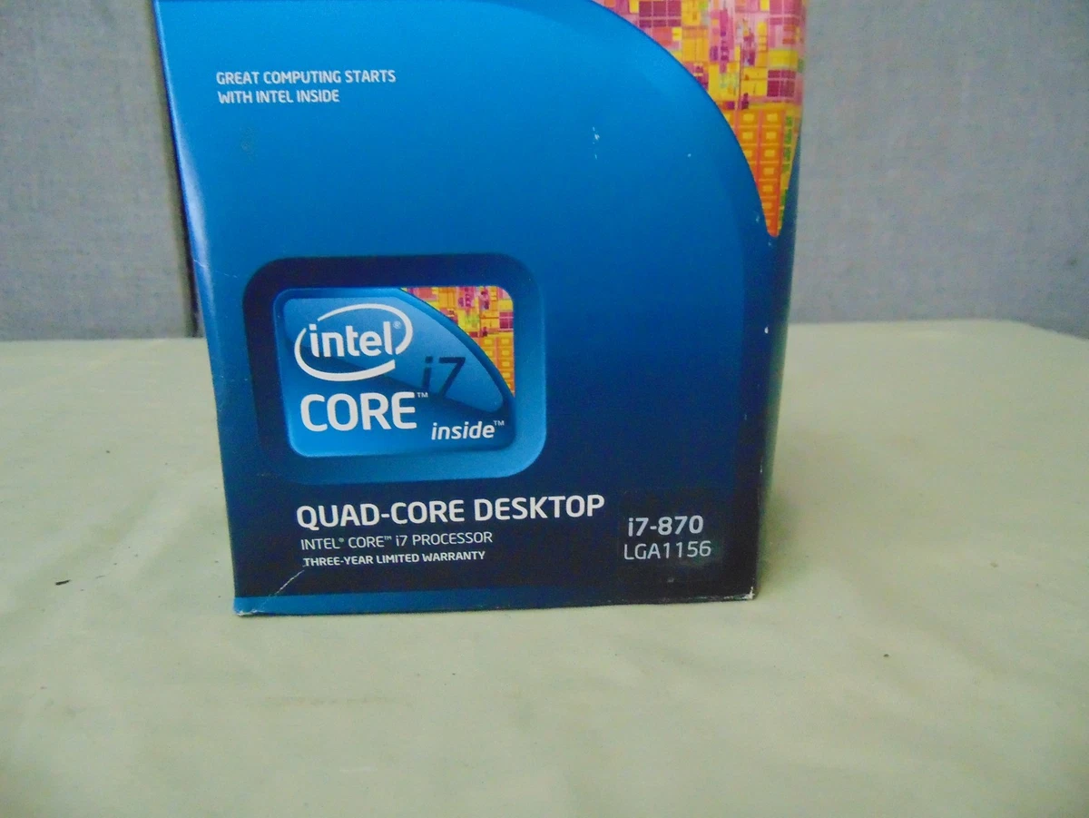 Las mejores ofertas en Intel Core i7-870 Core i7 1st generación