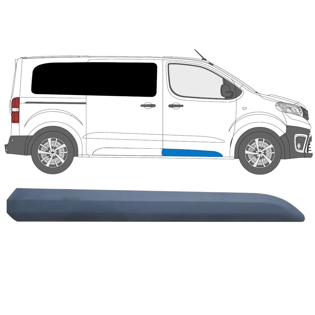 Front door trim for Toyota Proace Verso 2016- / Right