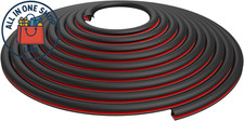 33Ft Universal T-Style Fender Flare Edge Trim - EPDM Rubber Seal for Vehicles