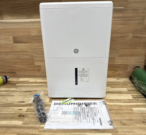GE 22 Pint ADHL22LA Portable Dehumidifier With Smart Dry for Damp Spaces-P2-08