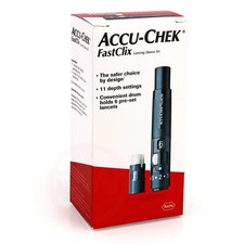 Accu-Chek FastClix Lancing Device and 6 Lancets for Diabetic Testing