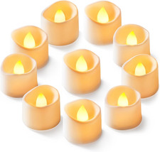 24-Pack Flameless Tea Lights Candles Battery Operated, 200 Hours