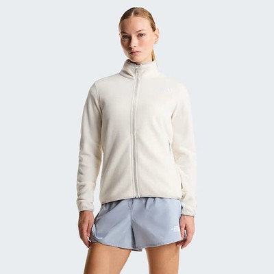 The North Face Glacier Fleece Damen Fleecejacke white dune weiß