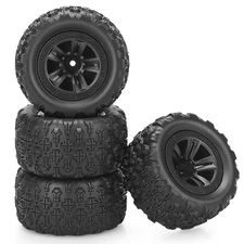 12mm Hex Hub RC Wheels and Tires, daitoku 1/16 RC Tires RC Truck Wheel Rims &...