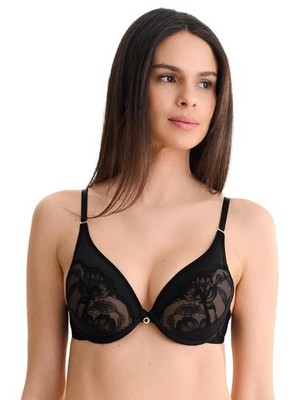 Lisca Robin 020407 Push up BH Gr. 70-85 A-D in Wild Rose und Black