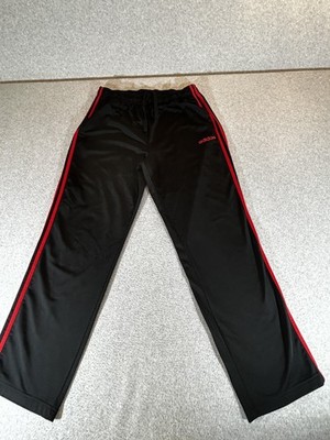Adidas Pants Mens XL Black Track Athletic Training Gym Warm Up Running Tricot