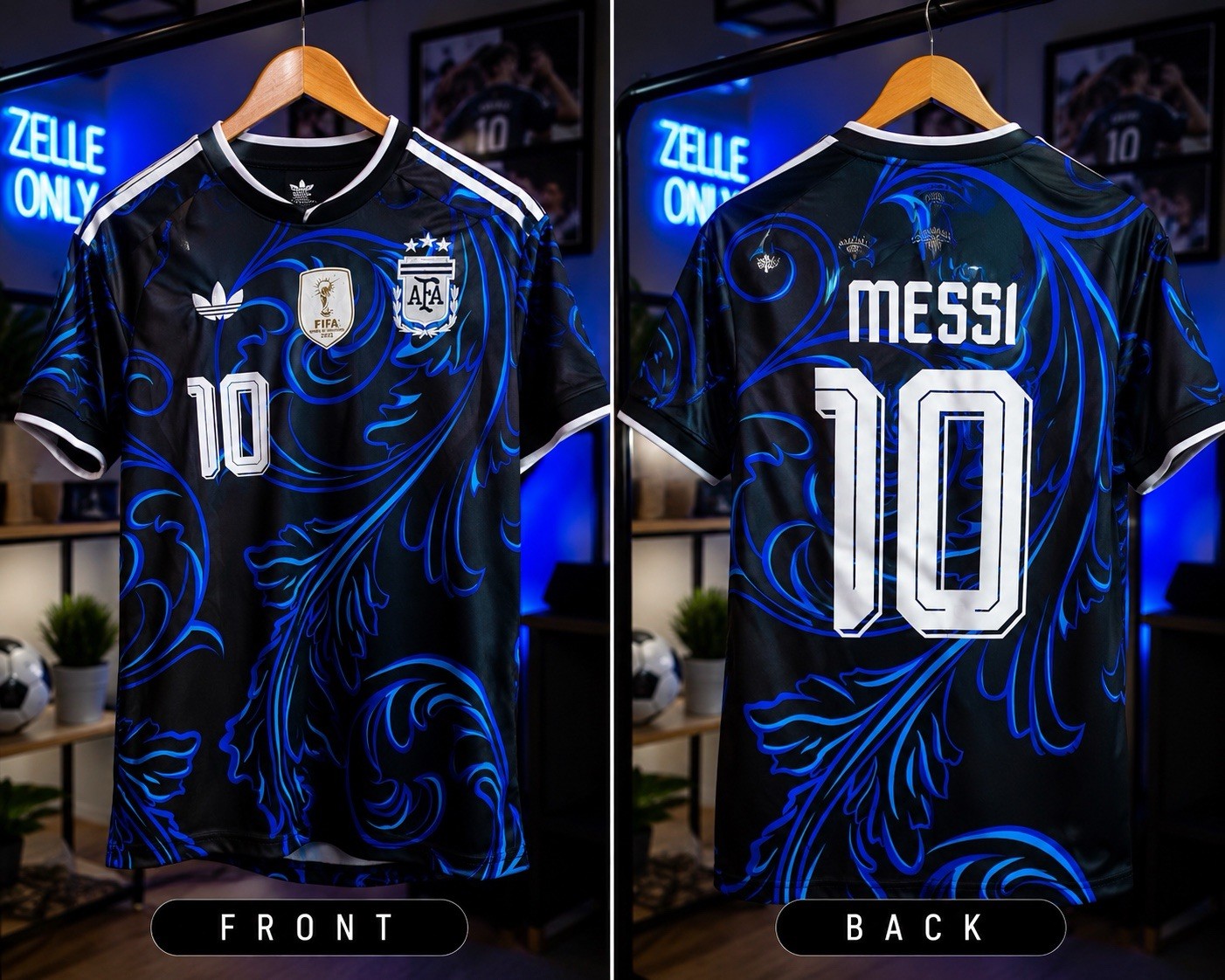Adidas Argentina Lionel Messi Jersey Men’s S Slim Fit Home Soccer