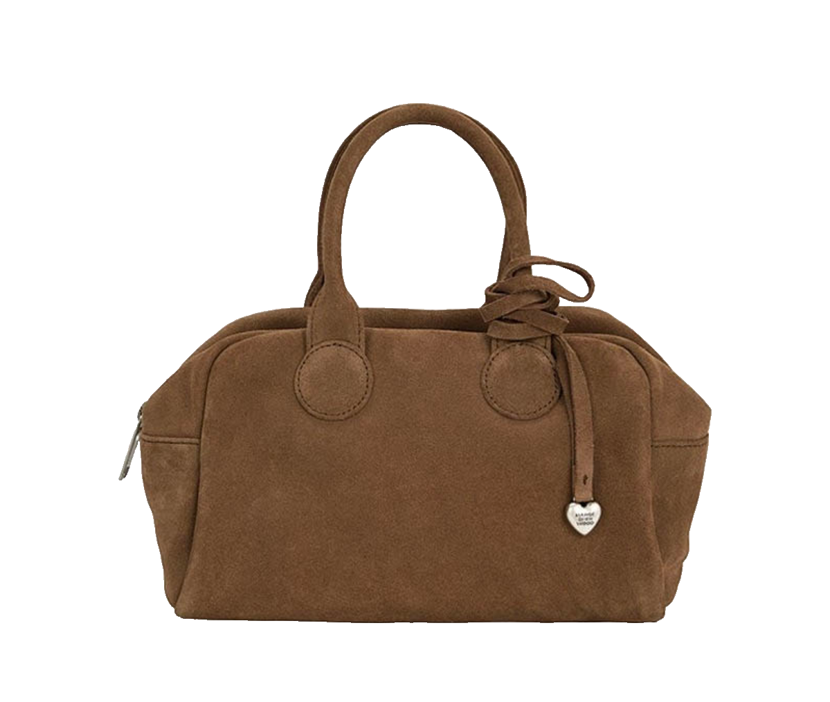 MARGE SHERWOOD Soft Bowling Bag cappuccino suede Tote | eBay