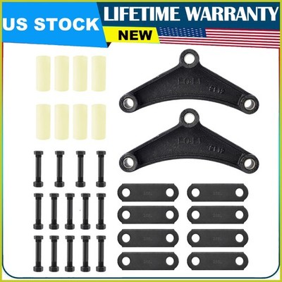 SPARKWHIZ Tandem Trailer Axle Shackle Kit Heavy Duty Steel For Double Eye Spring