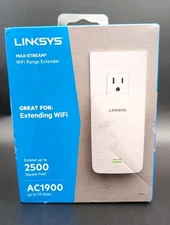 Linksys AC1900 Gigabit Range Extender WiFi Booster & Repeater MU-MIMO White