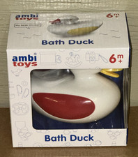 ambi toys Bath Duck Bathtime Play Primary Colors Beak Moves 6 Months Sealed NEW