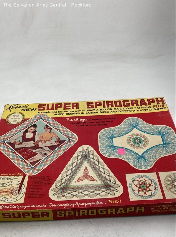 1969 Kenner New Super Spirograph Drawing Set With Original Box For All Ages