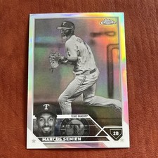 2023 Topps Chrome Refractor Negative MARCUS SEMIEN #172 Rangers