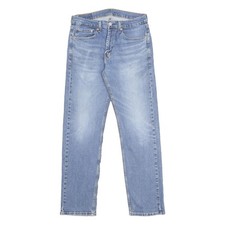 LEVI'S 505 Mens Jeans Blue Regular Straight Denim Medium W32 L32 Classic Fit Zip