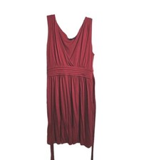 Gap Womens Sundress Size M Red Sleeveless Knee Length Tie Back Good Condition 