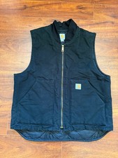 Carhartt Men's Arctic-Quilt Lined Duck Vest - Black, Large FACTORY 2ND