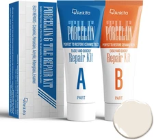 Porcelain Repair Kit White, Sink & Tub Repair Kit to Quickly Fix Tub Chips and S